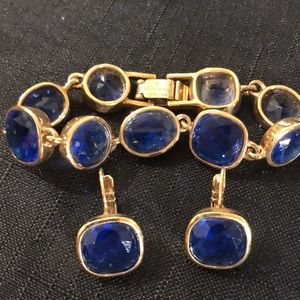 Kate Spade Bracelet and Earring Set Blue